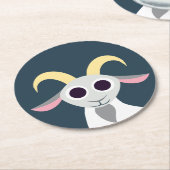 Stanley de Goat Ronde Kartonnen Onderzetter (Gebogen)