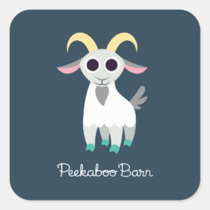 Stanley de Goat Vierkante Sticker