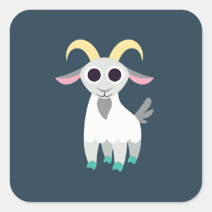 Stanley de Goat Vierkante Sticker