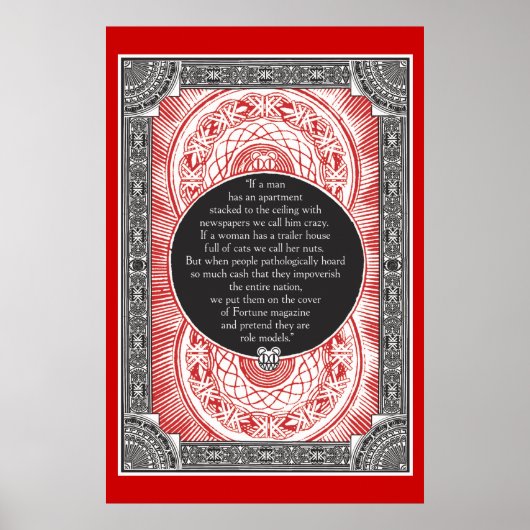 Stanley Donwood Occupy Wall Street Print (Voorkant)