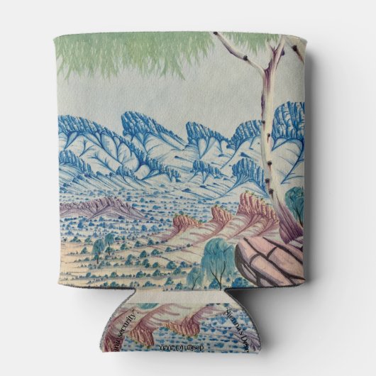 Stanley Ebatarinja Hermannsberg stijl landschap Blikjeskoeler (Achterkant)