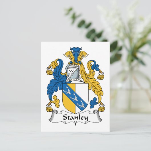 Stanley Family Crest Briefkaart (Staand voorkant)