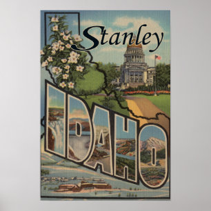 Stanley, Idaho - Grote Letter-scènes Poster