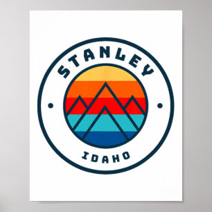 Stanley Idaho Skien Snowboarden Familie Ski Trip Poster