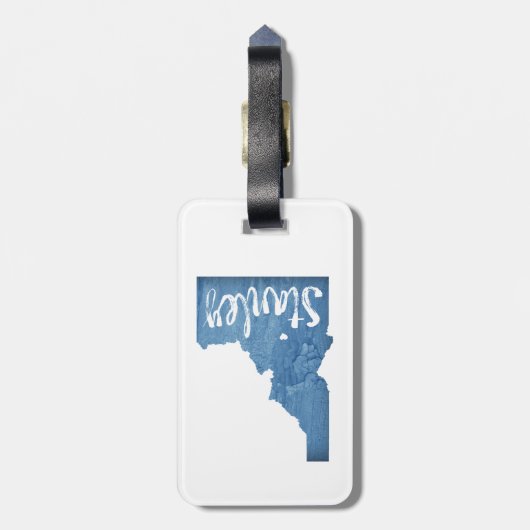 Stanley Idaho Wood Grain Bagagelabel (Achterkant verticaal)