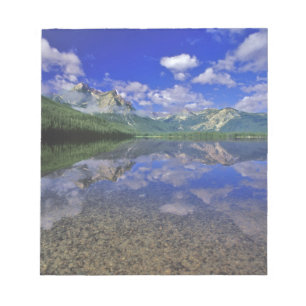 Stanley Lake in de Sawtooth Mountains van Idaho Notitieblok