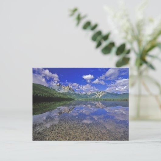 Stanley Lake in het Sawtandgebergte van Idaho Briefkaart (Staand voorkant)