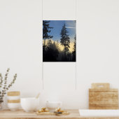 Stanley Park, bossen, marienevel mist die binnenro Poster (Keuken)