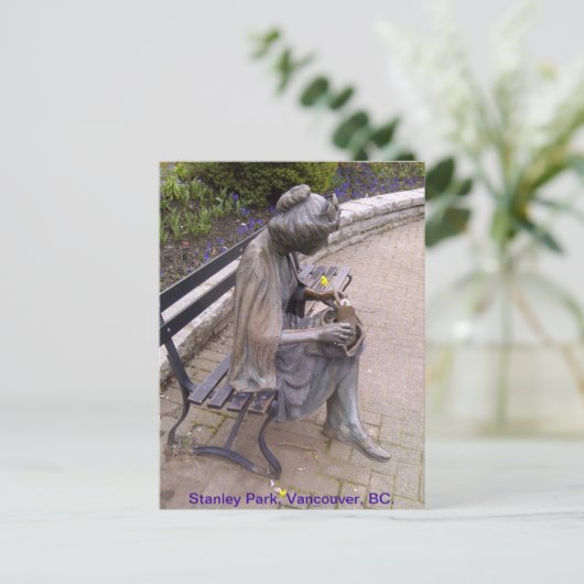 Stanley Park Statue Briefkaart (Staand voorkant)