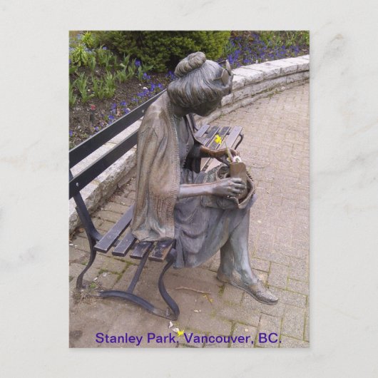 Stanley Park Statue Briefkaart (Voorkant)