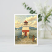 Stanley Park Vancouver Antieke Aquarel Feestdagenkaart (Staand voorkant)