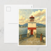 Stanley Park Vancouver Antieke Aquarel Feestdagenkaart (Voorkant / Achterkant)