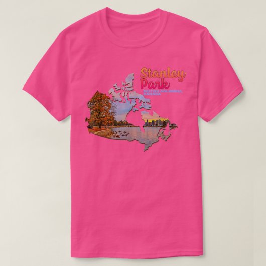 Stanley Park Vancouver British Columbia Canada Fal T-shirt (Design voorkant)