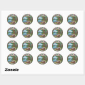 Stanley Park, Vancouver Canada Ronde Sticker (Vel)