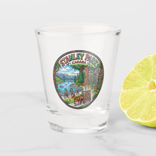 Stanley Park, Vancouver Canada Shot Glas (Voorkant)