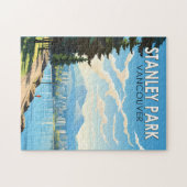 Stanley Park Vancouver Canada Travel Art Vintage Legpuzzel (Horizontaal)