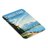 Stanley Park Vancouver Canada Travel Art Vintage Magneet (Rechterzijde)
