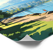 Stanley Park Vancouver Canada Travel Art Vintage Poster (Hoek)