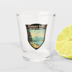 Stanley Park Vancouver Canada Travel Art Vintage Shot Glas