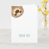 Stanley sloth bedankt je kaart (Gele Bloem)