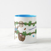 Stanley Sloth blue "geniet van een luie cuppa"-mok Mok (Midden)