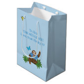 Stanley Sloth blue gepersonaliseerde cadeautas (Voorkant Gekanteld)