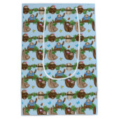Stanley Sloth blue gepersonaliseerde cadeautas (Achterkant)