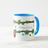 Stanley Sloth blue gepersonaliseerde mug Mok (Voorkant rechts)