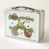 Stanley Sloth gepersonaliseerde lunchbox (groen) (Achterkant)