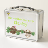 Stanley Sloth gepersonaliseerde lunchbox (groen) (Voorkant)