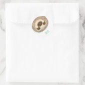 Stanley sloth gepersonaliseerde ronde stickers (Tas)