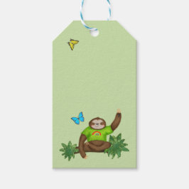 Stanley Sloth green gift label Cadeaulabel