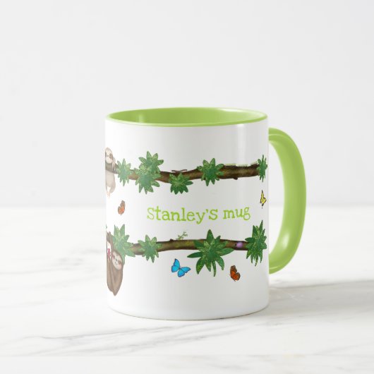 Stanley Sloth green personalized mug Mok (Voorkant rechts)
