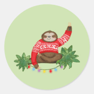 Stanley Sloth-Kerst stickers