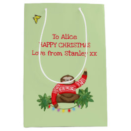 Stanley Sloth-kerstcadetas Medium Cadeauzakje