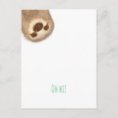 Stanley sloth "oh hi!" briefkaart (Voorkant)