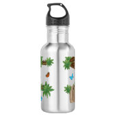 Stanley Sloth paars gepersonaliseerde waterfles (Achterkant)