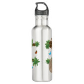 Stanley Sloth paars gepersonaliseerde waterfles Waterfles (Achterkant)