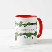 Stanley Sloth paarse gepersonaliseerde moug Mok (Voorkant rechts)