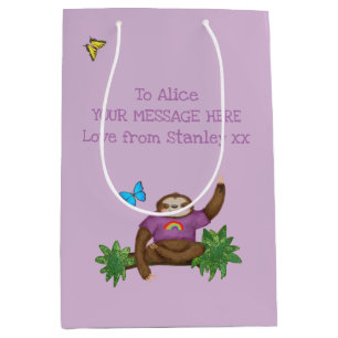 Stanley Sloth paarse persoonlijke cadeautas