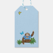 Stanley Sloth & vrienden blue gift label Cadeaulabel (Voorkant)