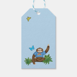 Stanley Sloth & vrienden blue gift label Cadeaulabel