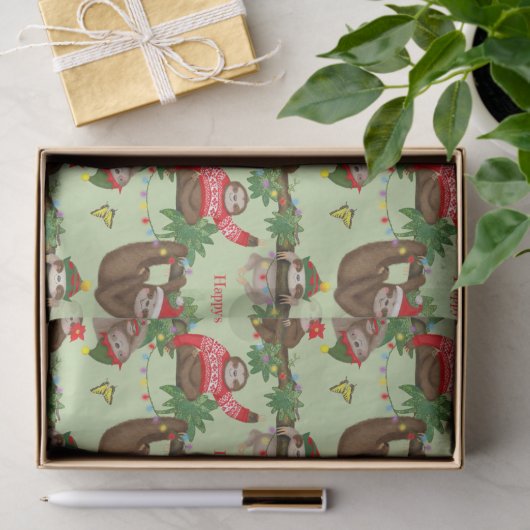 Stanley Sloth & vrienden kerstpapier Tissuepapier (Geschenk)