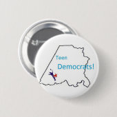Stanly County Teen Democraten Button (Voorkant /achterkant)