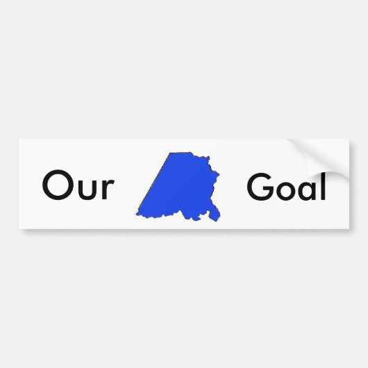 Stanly Dems Blue 2, Our, Goal Bumpersticker (Voorkant)