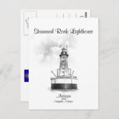Stannard Rock Lighthouse - Michigan Briefkaart (Voorkant / Achterkant)