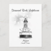 Stannard Rock Lighthouse - Michigan Briefkaart (Voorkant)