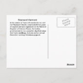 Stannard Vermont Church Briefkaart (Achterkant)