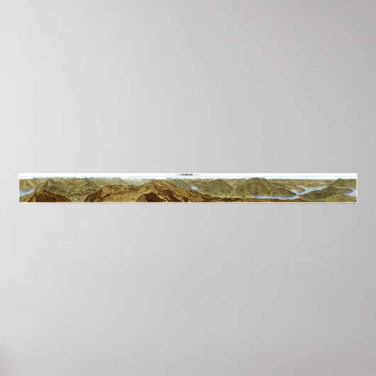 STANSERHORN Swiss Alps Panorama 360° Poster (Voorkant)