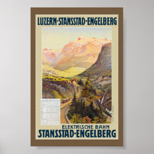 Stansstad-Engelberg Vintage Poster 1910